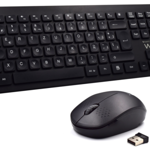Ewent EW3256 Teclado y Ratón Inalámbrico Universal RF QWERTY Español Negro