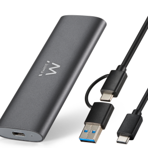 Ewent EW7060 Caja Externa para SSD – Protección y Velocidad en Gris Oscuro