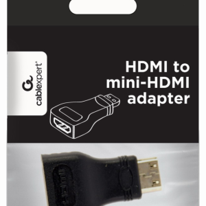 Gembird A-HDMI-FC Cambiador de Género para Cable Mini-HDMI Negro - Adaptador Compacto y Durable