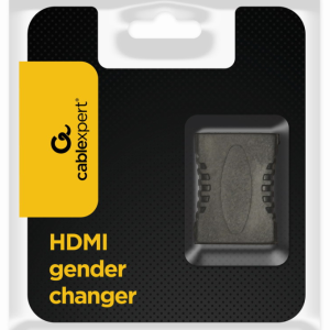 Gembird A-HDMI-FF cambiador de género para cable HDMI Negro