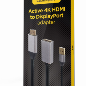 Gembird Adaptador HDMI Tipo A a DisplayPort Negro 0,1 m - Vídeo de Alta Calidad