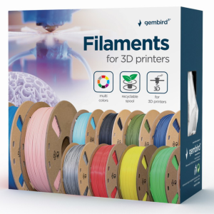 Gembird filamento PLA negro 1.75 mm para impresión 3D - 330 g