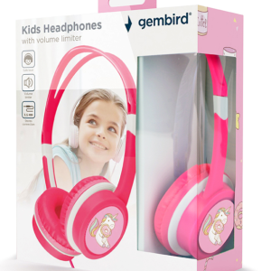 Gembird MHP-JR-PK Auriculares Alámbricos Diadema Música Rosa - Calidad y Comodidad