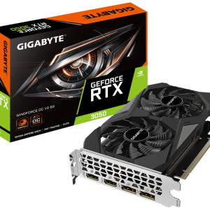 GIGABYTE GeForce RTX 3050 WINDFORCE OC V2 6G NVIDIA - Tarjeta Gráfica Gaming 6GB GDDR6