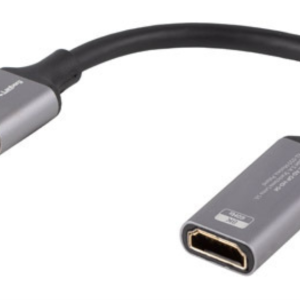 Lanberg AD-DP-HD-04 Adaptador DisplayPort a HDMI 0,2 m Plata y Negro