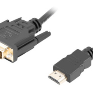 Lanberg Adaptador Cable Vídeo HDMI Tipo A a DVI-D 1,8 m Negro
