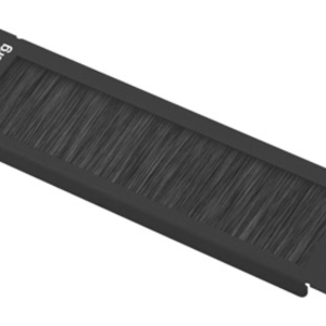 Lanberg AK-1104-B Panel pasacables con cepillo para bastidor - Accesorio profesional