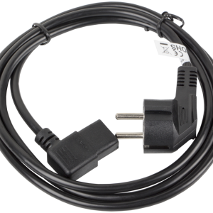 Lanberg CA-C13C-12CC-0030-BK Cable de Transmisión Negro 3 m CEE7/7 IEC 320