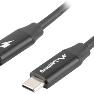 Lanberg CA-CMCM-40CU-0018-BK Cable USB 2.0 USB C Negro 1.8m - Alta Velocidad y Durabilidad