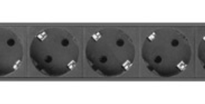 Lanberg PDU-07F-0200-IEC-BK - Unidad de Distribución de Energía 7 Salidas AC 1U Negra