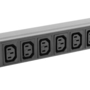 Lanberg PDU-10I-0200-IEC-BK - Unidad de Distribución de Energía 10 Salidas AC 1U Negro