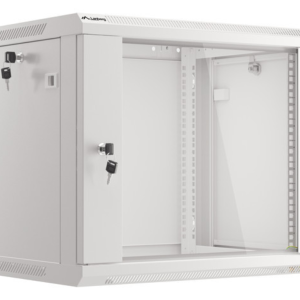Lanberg WF01-6409-10S Armario Rack 9U Bastidor de Pared Gris - Solución Compacta y Segura