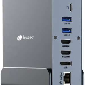 Leotec Docking Station 15 en 1: Conectividad Total para tu Laptop