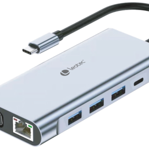 Leotec LEDS01 Base para Portátil con Replicador de Puertos Acoplamiento Gris