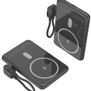 Leotec Power Bank inalámbrico 5000mAh 20W Negro - Carga rápida y sin cables