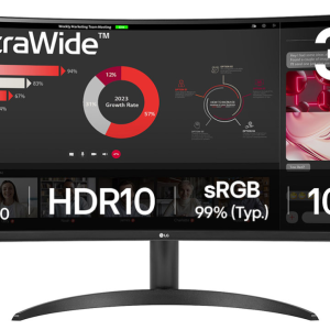 LG 34WR50QK-B Monitor PC 34" WQHD 3440x1440 Negro Curvo