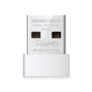 Mercusys MW150US Adaptador y Tarjeta de Red USB 150 Mbit/s para Conexión Rápida y Estable