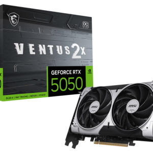 MSI GeForce RTX 5050 8G Ventus 2X OC - Tarjeta gráfica NVIDIA 8GB GDDR6 potente y eficiente