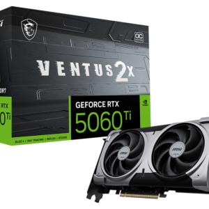 MSI VENTUS GeForce RTX 5060 TI 16G 2X OC PLUS NVIDIA 16 GB GDDR7 - Potencia y rendimiento para gaming