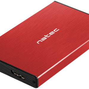 NATEC Rhino GO Carcasa Roja para Disco Duro/SSD 2.5" USB 3.0