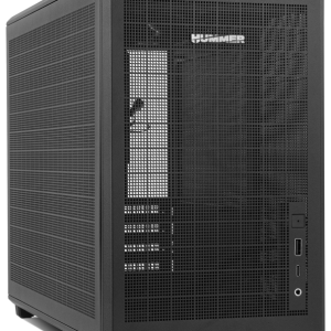 NOX Hummer Mini Torre M-ATX Portable Mesh Negra – Compacta y Ventilada