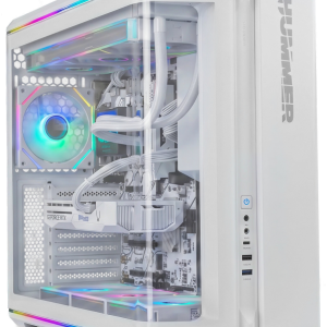 NOX Hummer Semitorre ATX con cristal curvo y ARGB Blnc - Diseño y rendimiento
