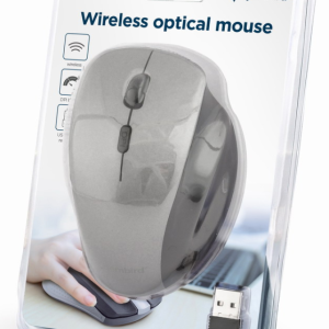 Ratón inalámbrico Gembird MUSW-6B-02-BG para oficina mano derecha 1600 DPI