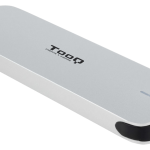 TooQ Caja Externa para SSD M.2 NGFF en Plata – Alta Velocidad y Portabilidad