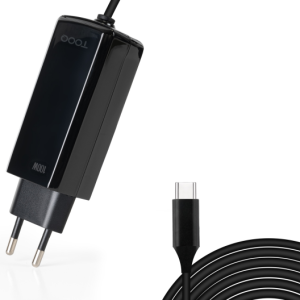 TooQ Cargador portátil GAN USB-C PD 100W Negro - Carga rápida y segura