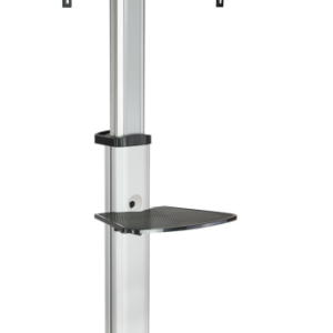 TooQ FS1870M-B soporte para pantalla de señalización 94 cm (37") Negro y Plata, resistente y ajustable
