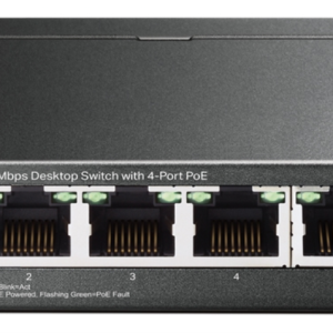 TP-Link TL-SF1005LP Switch No Administrado Fast Ethernet con PoE - Negro