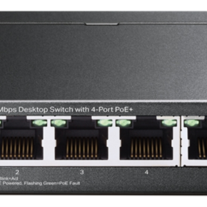 TP-Link TL-SF1005P Switch Fast Ethernet No Administrado con PoE Negro