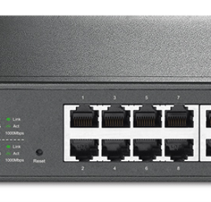 TP-Link TL-SG1016DE Switch Gestionado L2 Gigabit Ethernet 16 Puertos 1U Negro
